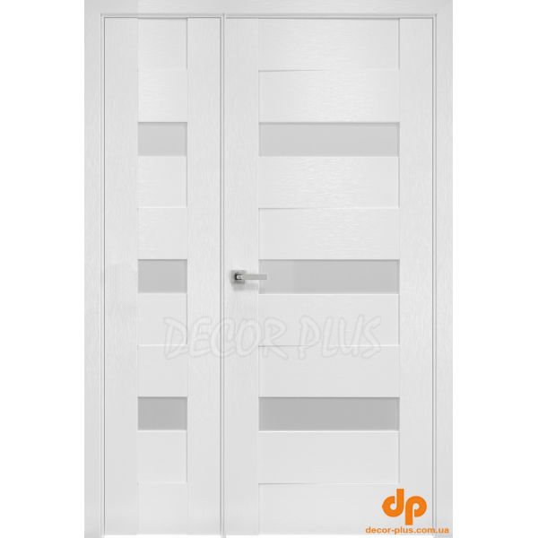 Полуторные двери  Вена X-белый