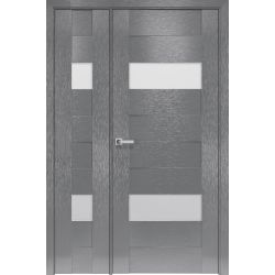 Полуторные двери  Женева X-серый