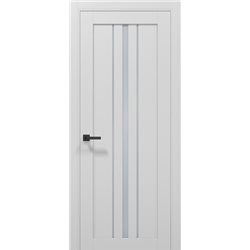 Межкомнатные двери Папа Карло Т-03 альпийский белый стекло сатин 2х сторонний