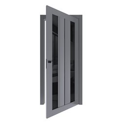 Міжкімнатні двері Термінус модель 121 Gray. Дзеркало Графіт

