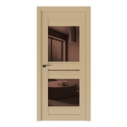 Міжкімнатні двері Термінус модель 124  Магнолія Дзеркало Бронза
