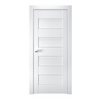 Межкомнатные двери Терминус модель 112 White стекло матовое сатин
