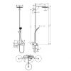 24230000 HG Pulsify Душова система Showerpipe 260 1jet з термостатом для ванни ShowerTablet 400, хром