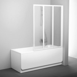 Шторка для ванни трьохелементна VS3 115 Transparent