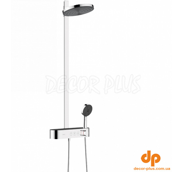 24240000 HG Pulsify Showerpipe 260 Душова система (верхній душ, ручний душ, термостат, душова стійка, шланг), хром (1 сорт)