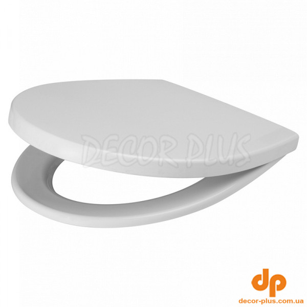 Сидіння д/унітазу DELFI, поліпропілен антибактеріальне пластик кріпл
