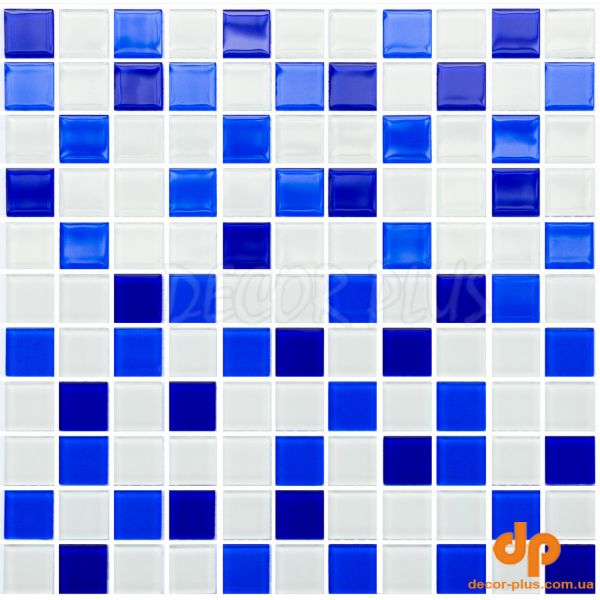 Мозаїка GM 4033 C3 Cobalt D-Cobalt M-White 300x300x8 Котто Кераміка