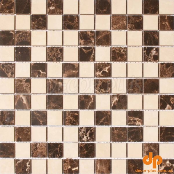 Мозаїка СМ 3022 С2 Brown-White 300×300x9 Котто Кераміка