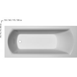 Ванна прямокутна DOMINO II 150x70