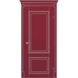 Міжкімнатні двері ВАШІ ДВЕРІ Прованс Неаполь червоний чилі ПГ