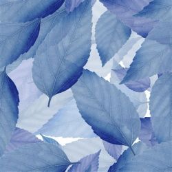 Стеклянная плитка 3-D Art-S Голубые листья 45